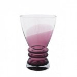 DARTINGTON CRYSTAL AURA MULBERRY WIDE VASE